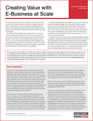 Creating Value with E-Business at Scale